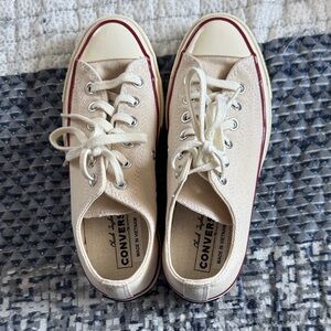 Converse Beige Canvas Sneakers